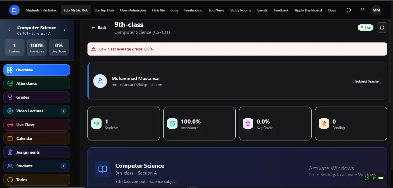 Advanced LMS overview — a complete classroom for every subject