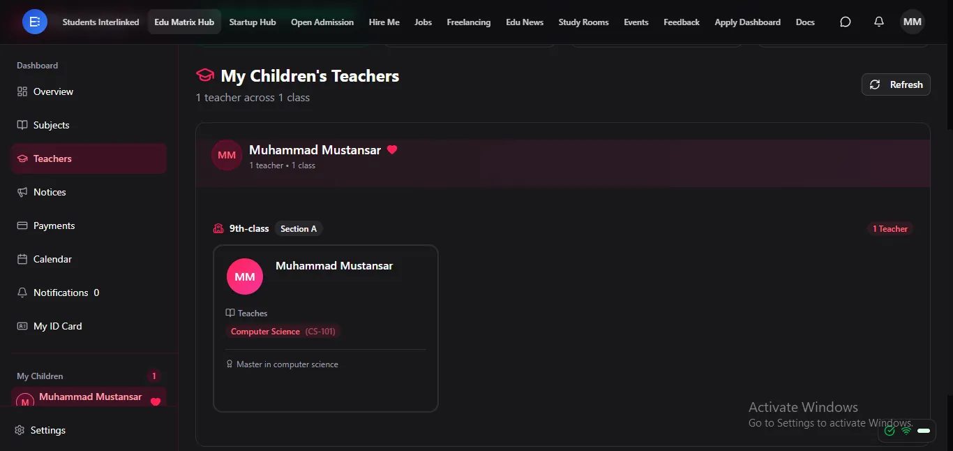 Your children's teachers, all in one list